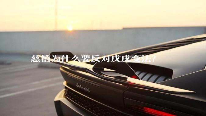 慈禧为什么要反对戊戌变法？